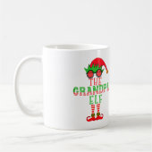 Die Großvater Elf Familie passt Weihnachten Pajama Kaffeetasse (Links)