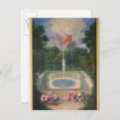 Die Grotten von Versailles mit Mars Postkarte (Vorne/Hinten)