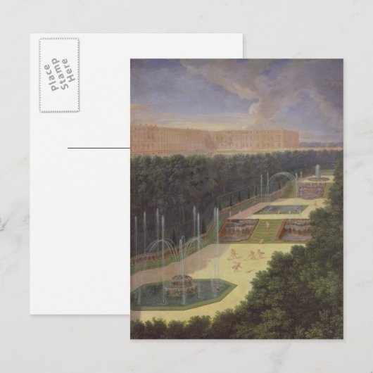 Die Grotten von Versailles Postkarte (Vorne/Hinten)