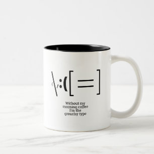 Die Grouchy-Typ-Zwei-Tone-Tasse Zweifarbige Tasse