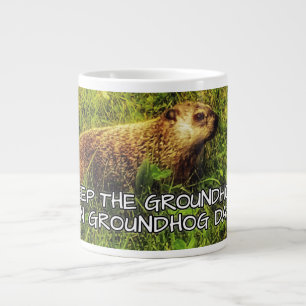 Die Groundhog-Tasse am Groundhog-Tag behalten Jumbo-Tasse
