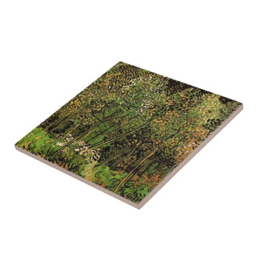 Die Grove von Vincent van Gogh Fliese (Seite)