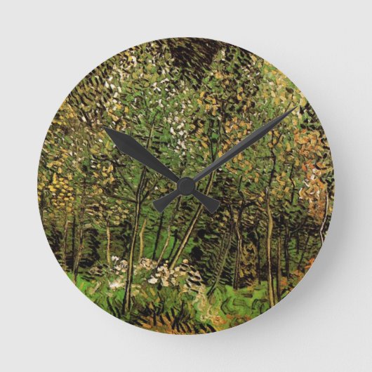 Die Grove von Vincent van Gogh Runde Wanduhr (Vorderseite)