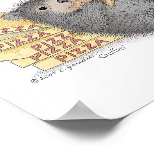 Die Gruffies® Wall Art Poster (Ecke)