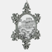 Die Gründe in Pemberley - Schneeflocken Zinn-Ornament (Links)