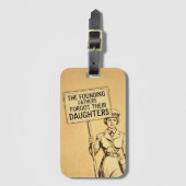 Die Gründerväter ersticken Protestkunst Gepäckanhänger (Vorderseite Vertikal)