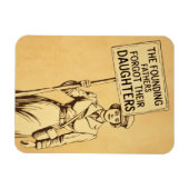 Die Gründerväter ersticken Protestkunst Magnet (Horizontal)