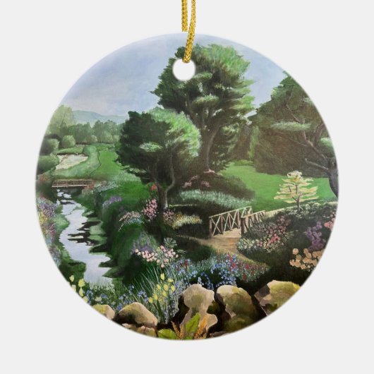 Die Grundlagen des Schlosses Blarney Keramik Ornament (Vorne)