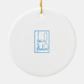 Die Grundlagen des Schlosses Blarney Keramik Ornament (Hinten)