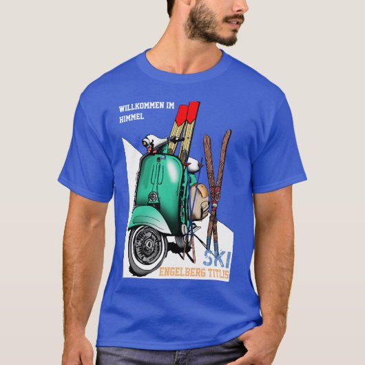 Die grundlegende Dunkelheit Männer Ski-Engelbergs T-Shirt (Vorderseite)
