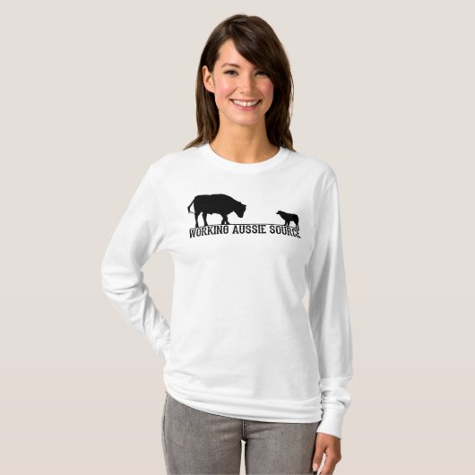 Die grundlegende lange Hülse der Frauen T-Shirt (Vorne ganz)