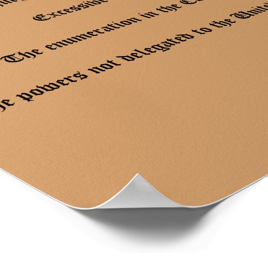 Die Grundrechtecharta Poster (Ecke)