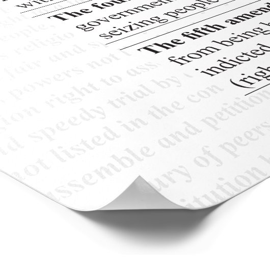 Die Grundrechtecharta Poster (Ecke)