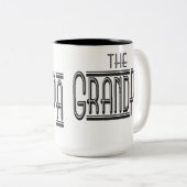 "DIE GRUNDSATZ-Tasse" Zweifarbige Tasse (VorderseiteRechts)