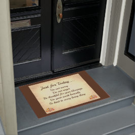 Die Grundsätze von Brown und Cream Reiki Fußmatte