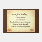 Die Grundsätze von Brown und Cream Reiki Fußmatte (Vorderseite)