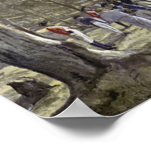 Die Gründung Australiens durch Capt Arthur Poster (Ecke)