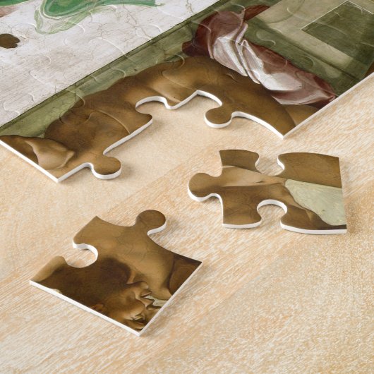 Die Gründung von Adam durch Michelangelo Kunst Puzzle (Seite)