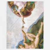 Die Gründung von Adam, Michelangelo Fleecedecke (Vorderseite)