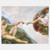 Die Gründung von Adam, Michelangelo Fleecedecke (Vorderseite (Horizontal))