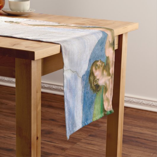 Die Gründung von Adam, Michelangelo Kurzer Tischläufer (Beispiel)