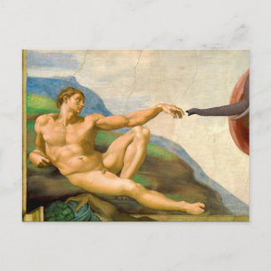 Die Gründung von Adam Parody Postkarte