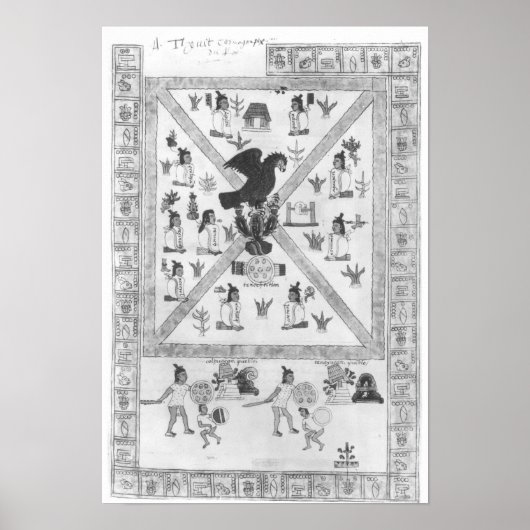 Die Gründung von Tenochtitlan Poster (Vorne)
