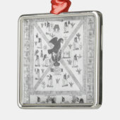Die Gründung von Tenochtitlan Silbernes Ornament (Links)