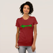 Die grüne Dackel T-Shirt (Vorne ganz)