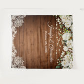 Die Grüne des White Roses Wedding Foto Stand im Hi Wandteppich (Vorderseite (Horizontal))