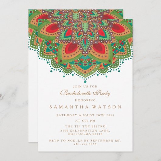 Die grüne einladung (Vorne/Hinten)