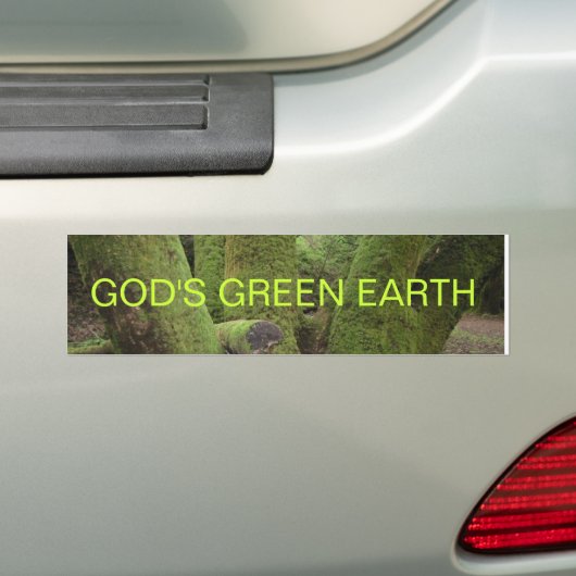 DIE GRÜNE ERDE DES GOTTES AUTOAUFKLEBER (Auf Auto)