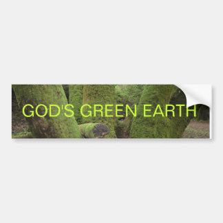 DIE GRÜNE ERDE DES GOTTES AUTOAUFKLEBER