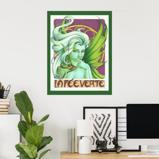 Die grüne Fairy Poster (Heimbüro)