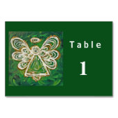 Die grüne Farbserie Engel benutzerdefinierte Tisch Tischnummer (Vorderseite)