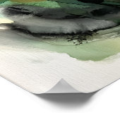 Die grüne Flamme der Herzgeist-Wandkunst Poster (Ecke)