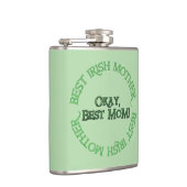 Die grüne Flasche mit der besten irischen Mutter Flachmann (Rechts)