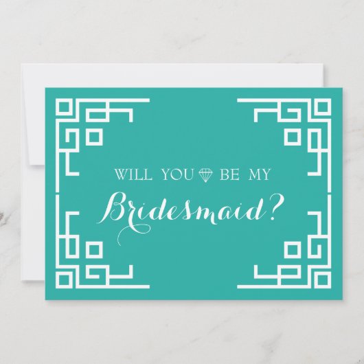 Die grüne Grenze Niedlich werden Sie meine Brautju Einladung (Vorderseite)