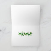 Die grüne Grußkarte Feiertagskarte (Innenseite)