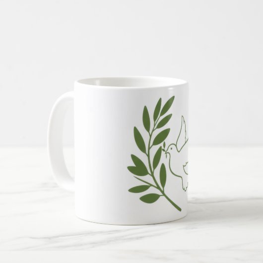 Die grüne Hoffnung Kaffeetasse (Vorderseite Links)