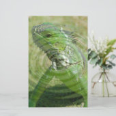 Die grüne Iguana Briefpapier (Stehend Vorderseite)