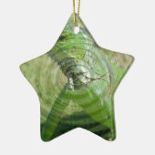 Die grüne Iguana Keramikornament (Links)