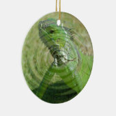 Die grüne Iguana Keramikornament (Rechts)