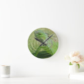Die grüne Iguana Runde Wanduhr (Zuhause)