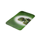 Die grüne Lady Badematte (Schrägansicht)