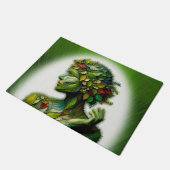 Die grüne Lady Fußmatte (Schrägansicht)