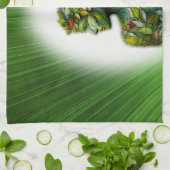 Die grüne Lady Geschirrtuch (Gefaltet)