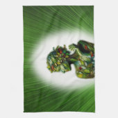 Die grüne Lady Geschirrtuch (Vertikal)