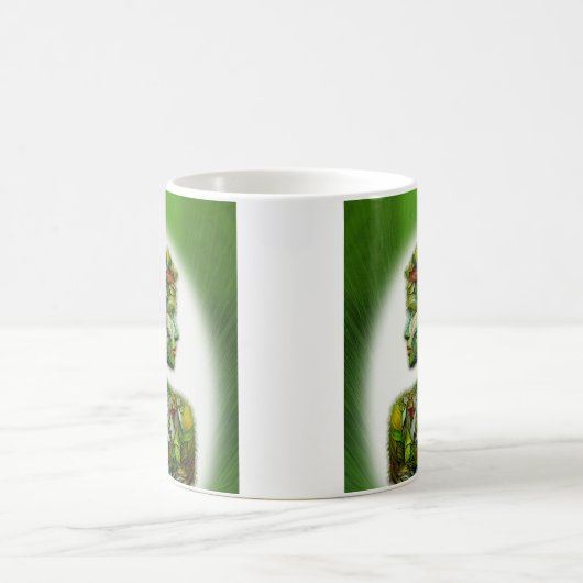 Die grüne Lady Kaffeetasse (Mittel)