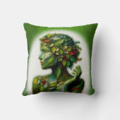 Die grüne Lady Kissen (Rückseite)